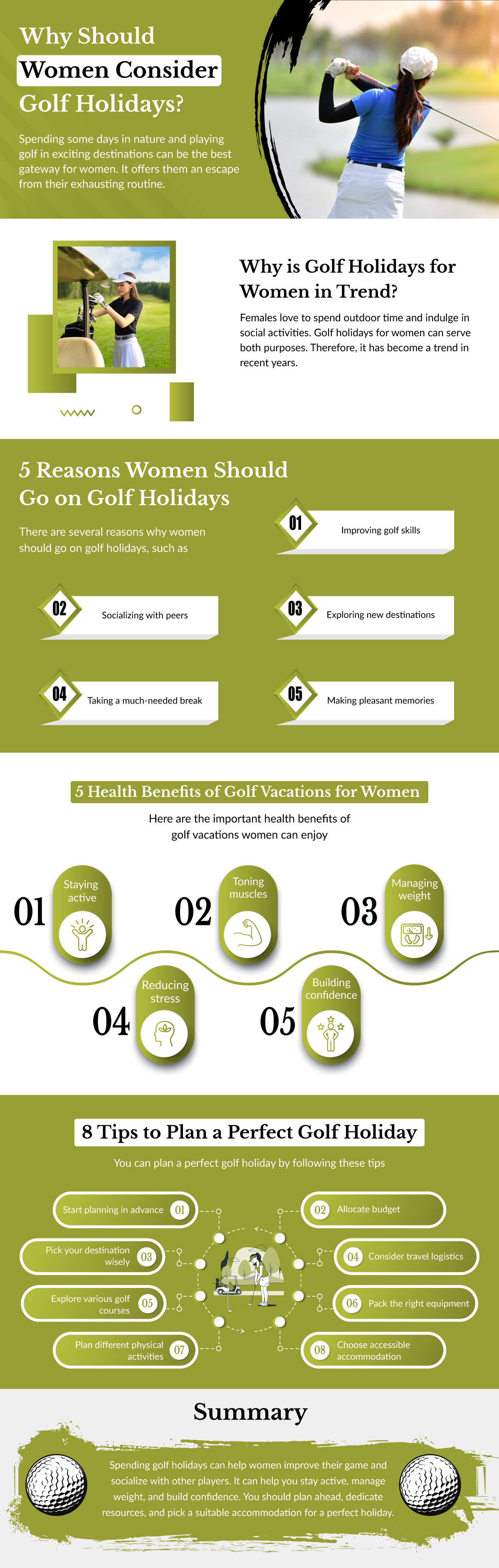 Why Should Women Consider Golf Holidays